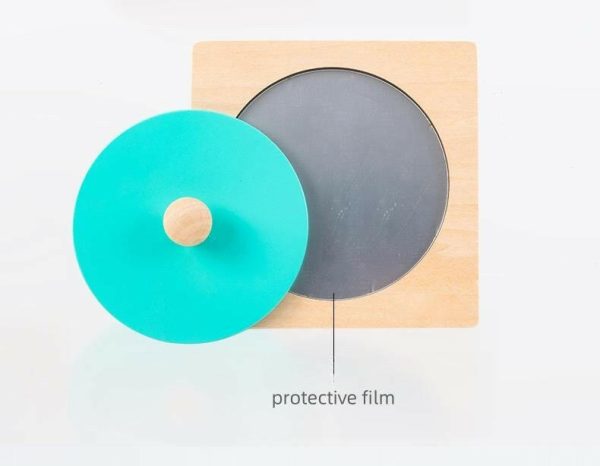 Jeu de miroir Montessori - puzzle avec bouton - Biquette Biquette