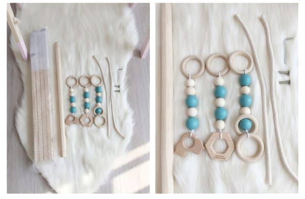 Arche d'éveil avec suspensions en bois - Biquette Biquette