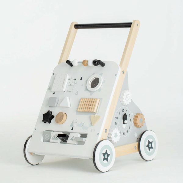 Trotteur en bois - chariot bois bébé - chariot de marche