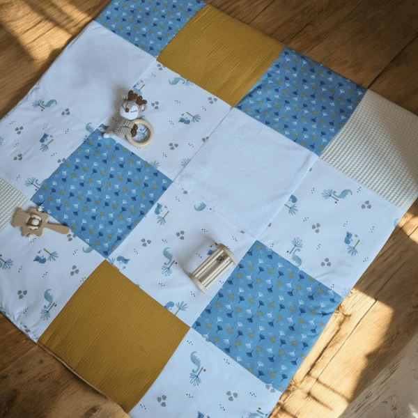 Le tapis de jeu dino bleu qui se replie en sac – Image 2