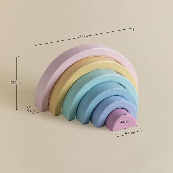 Arc-en-ciel en bois personnalisable - Un souvenir à chérir pendant des années - Biquette Biquette