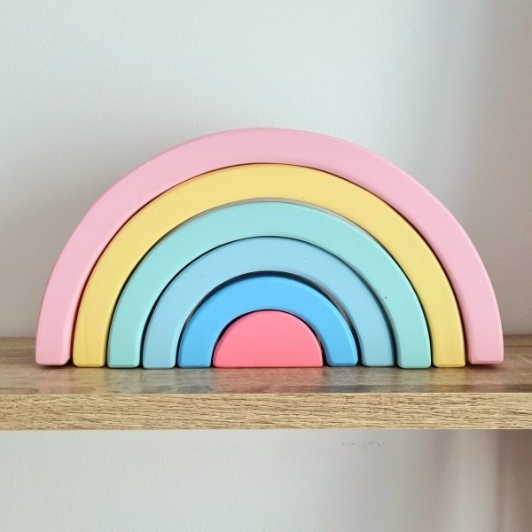 Arc-en-ciel en bois personnalisable - Un souvenir à chérir pendant des années - Biquette Biquette