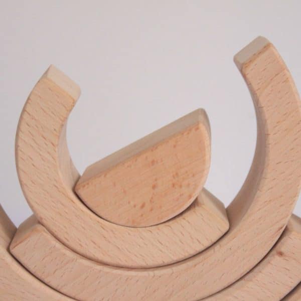 Arcs en bois naturel - Arc-en-ciel empilable - Biquette Biquette
