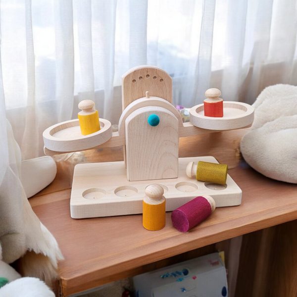 Balance en bois - jouet d'équilibre pour bébé - Biquette Biquette