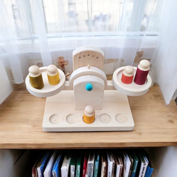 Balance en bois - jouet d'équilibre pour bébé - Biquette Biquette