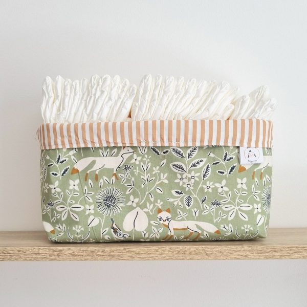 Paniers de rangement réversibles bébé en tissu avec option imperméable – Biquette-Biquette