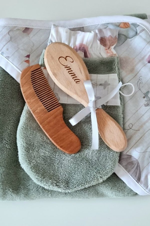 Sortie de bain bébé Ballon - éponge bambou - Biquette Biquette