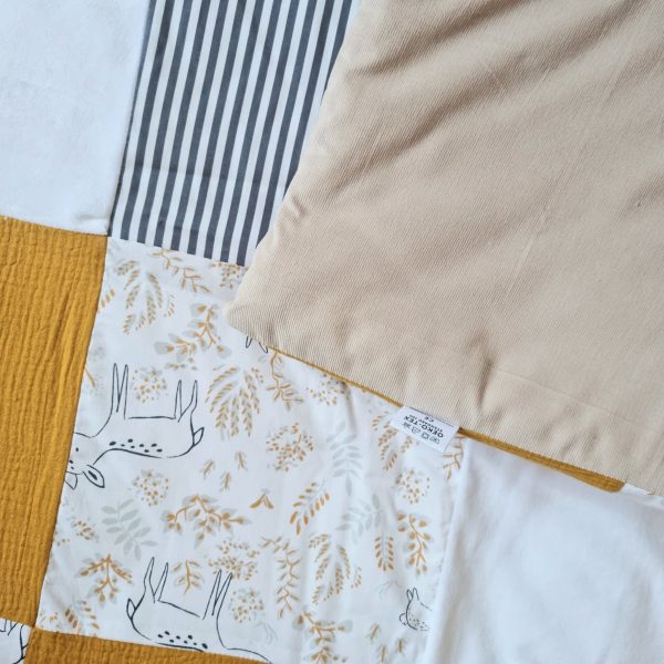 Tapis de Jeu Nomade Éducatif pour Bébé - Balade ensoleillée - Certifié OEKO-TEX® - Biquette Biquette