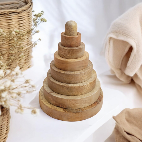 tour d'empilage montessori - tour à empiler