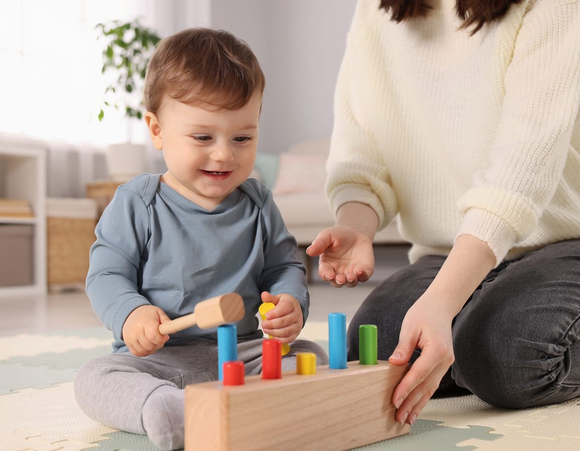 Banc a marteler et jouets a taper en bois : tout comprendre entre 14 et 30 mois