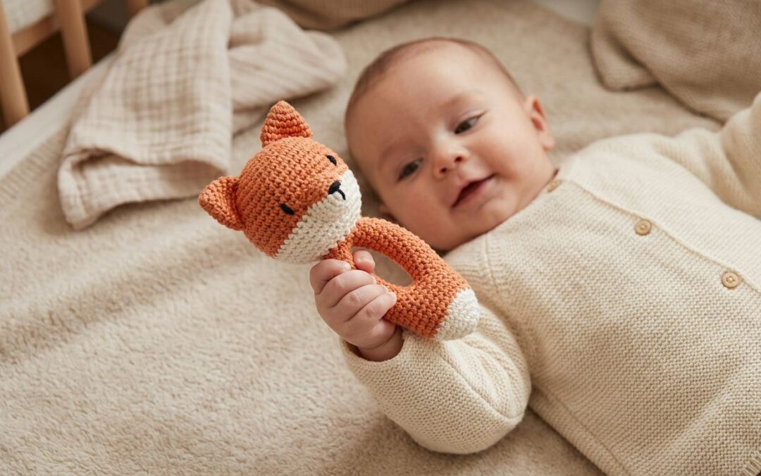 Premier hochet bébé : à quel âge, lequel, pourquoi celui-ci